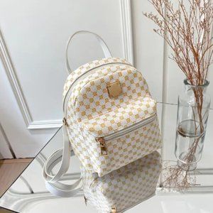 Brand New Zipper Backpack, Women's Geometric Backpack Adjustable Strap